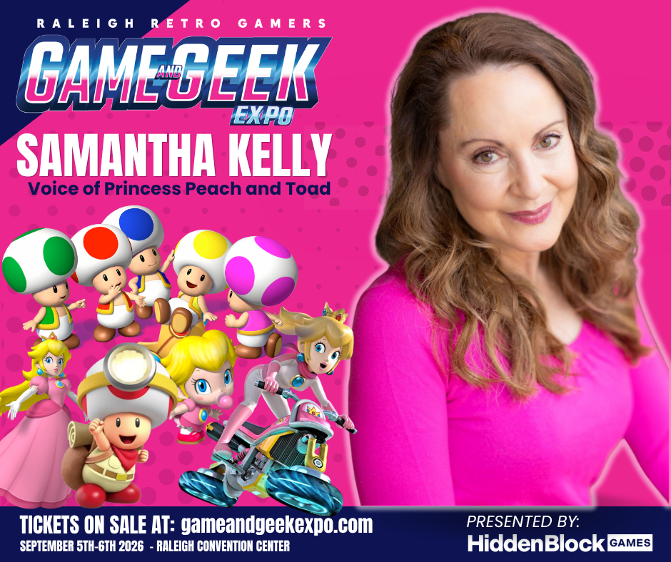 samantha kelly, game and geek expo, raleigh nc