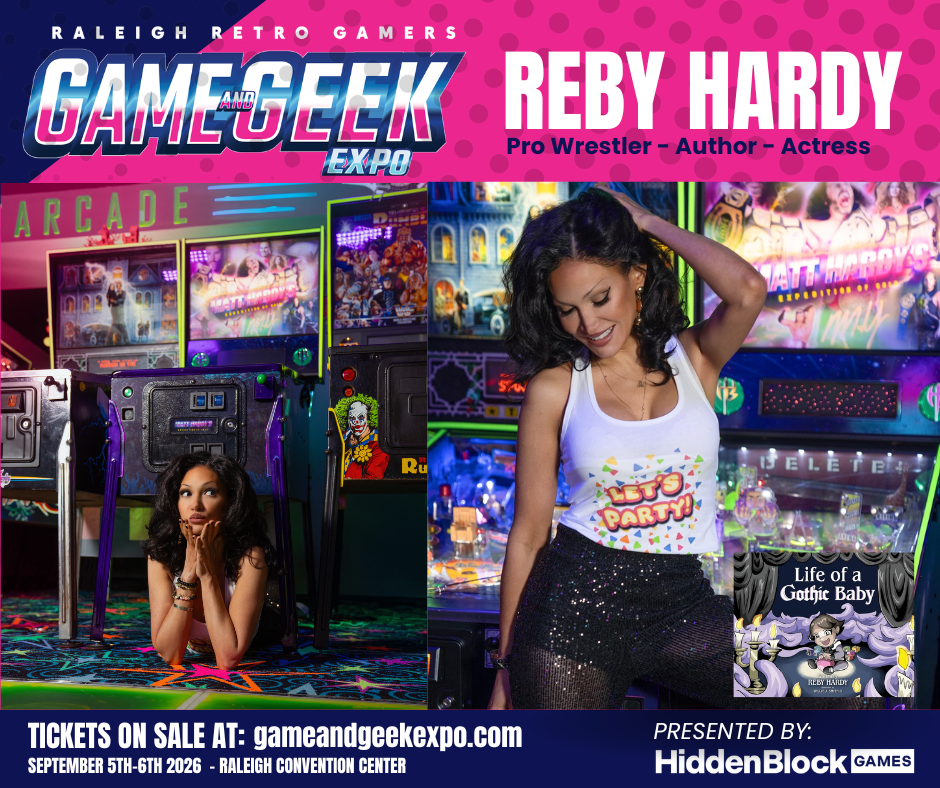reby hardy, game and geek expo, raleigh retro gamers