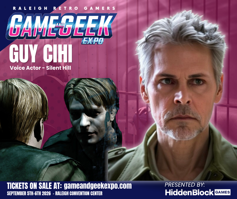 guy cihi raleigh, game and geek expo, silent hill voice actor, james sutherland silent hill