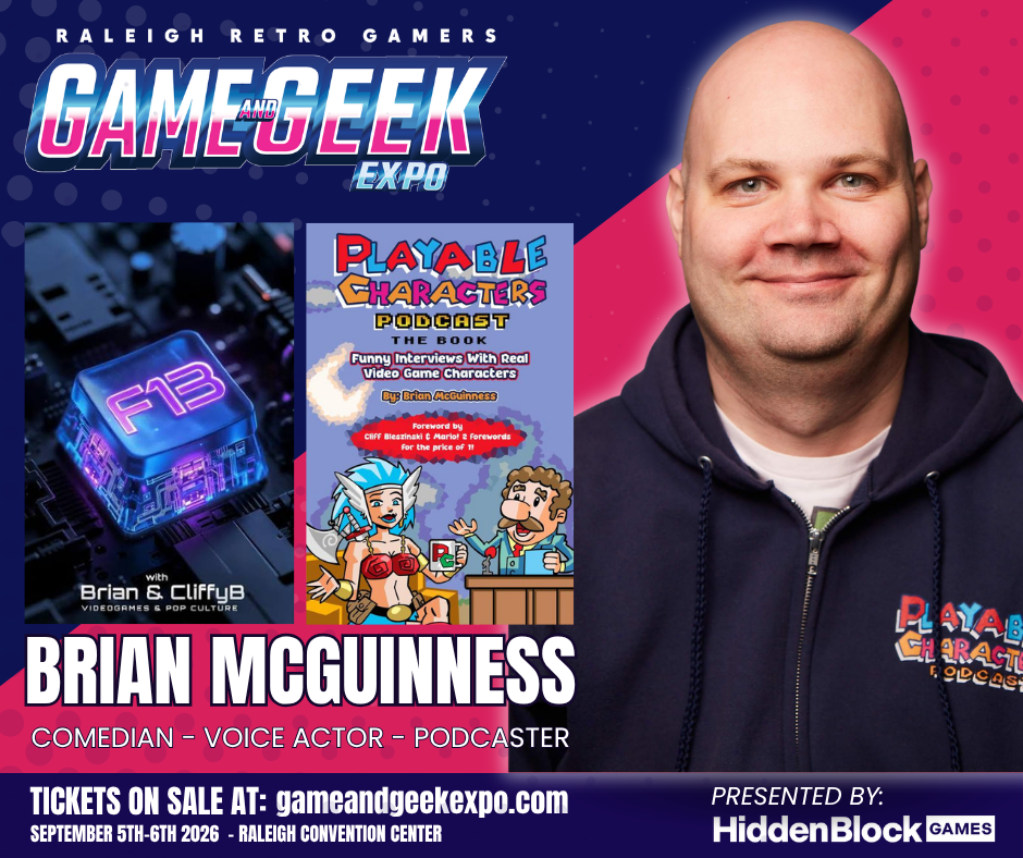 bnan mcguinness comedian, game and geek expo raleigh