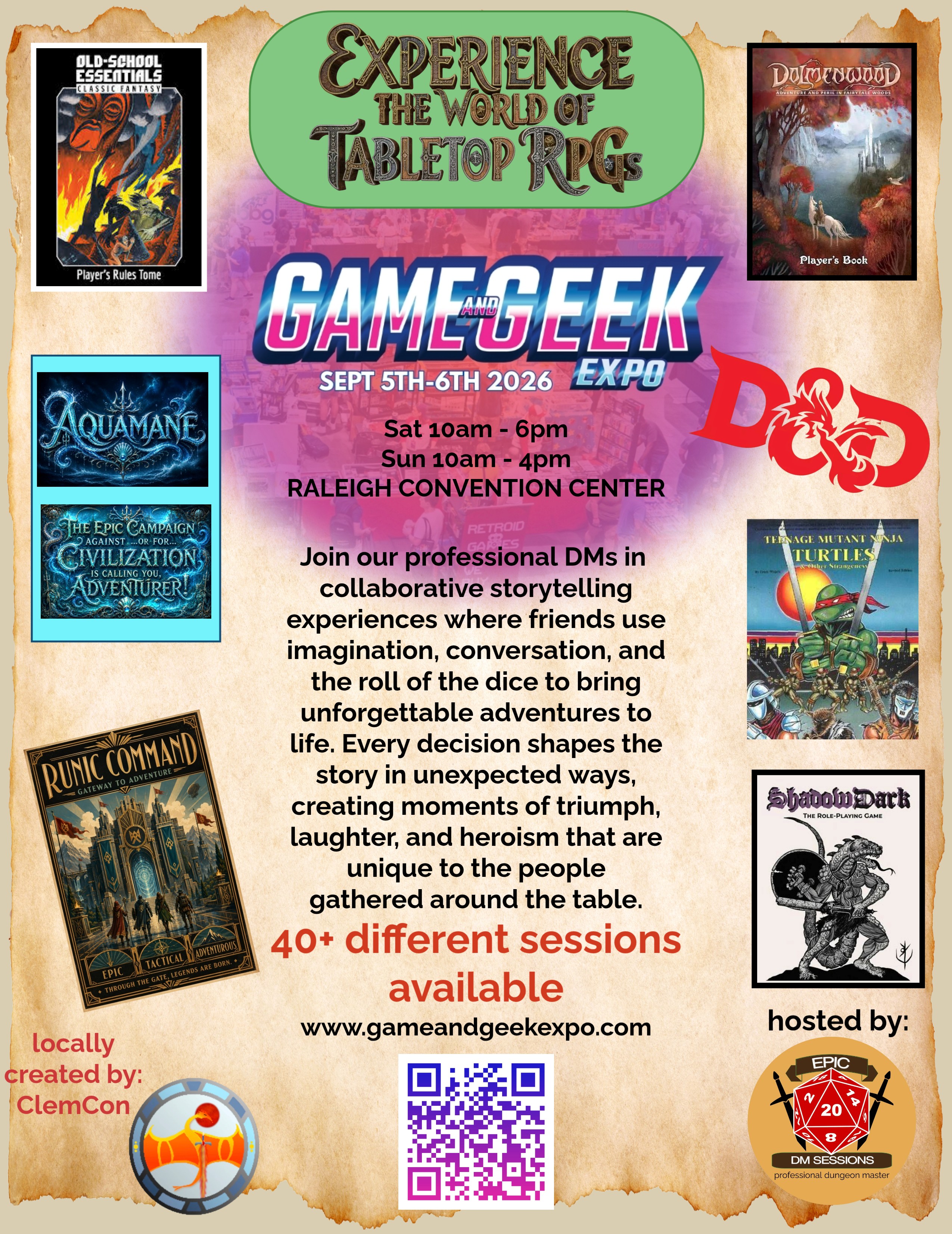 game and geek expo, dnd raleigh