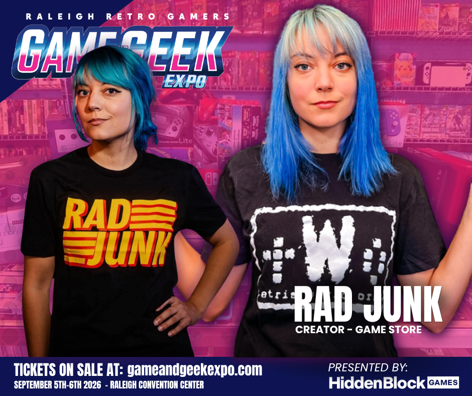 rad junk game store, rad junk game and geek expo, rad junk raleigh, video game store