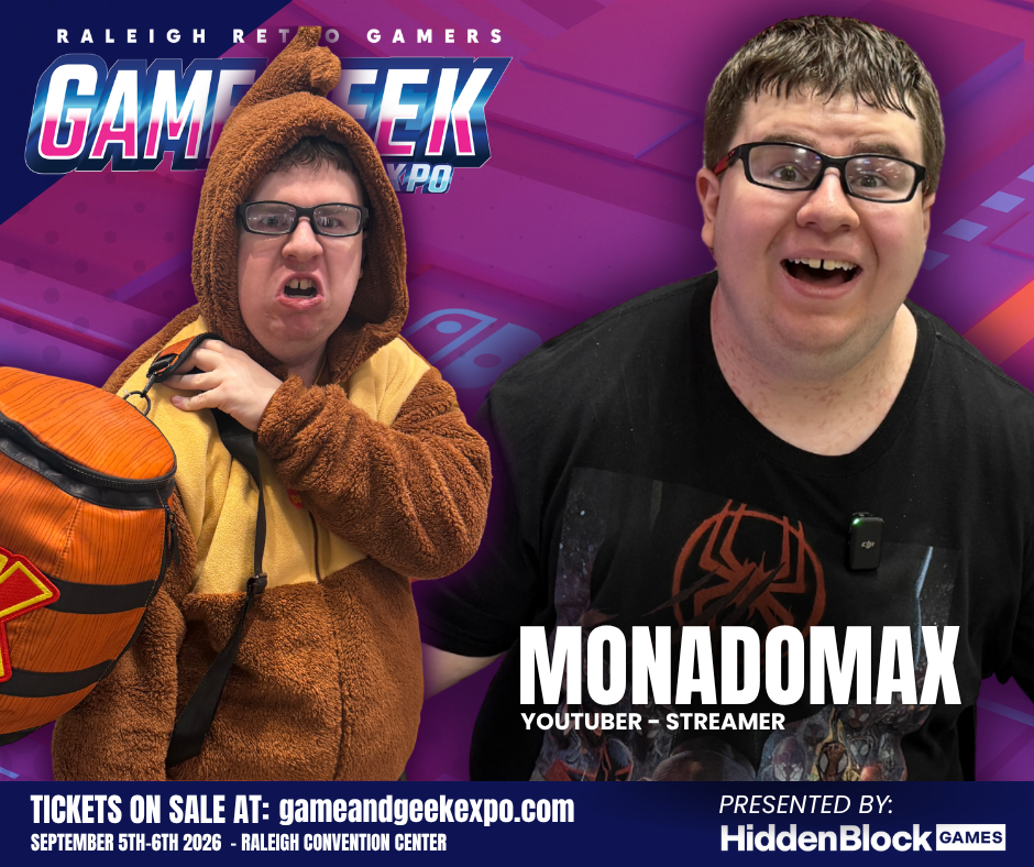 monadomax raleigh, gamer, game and geek expo