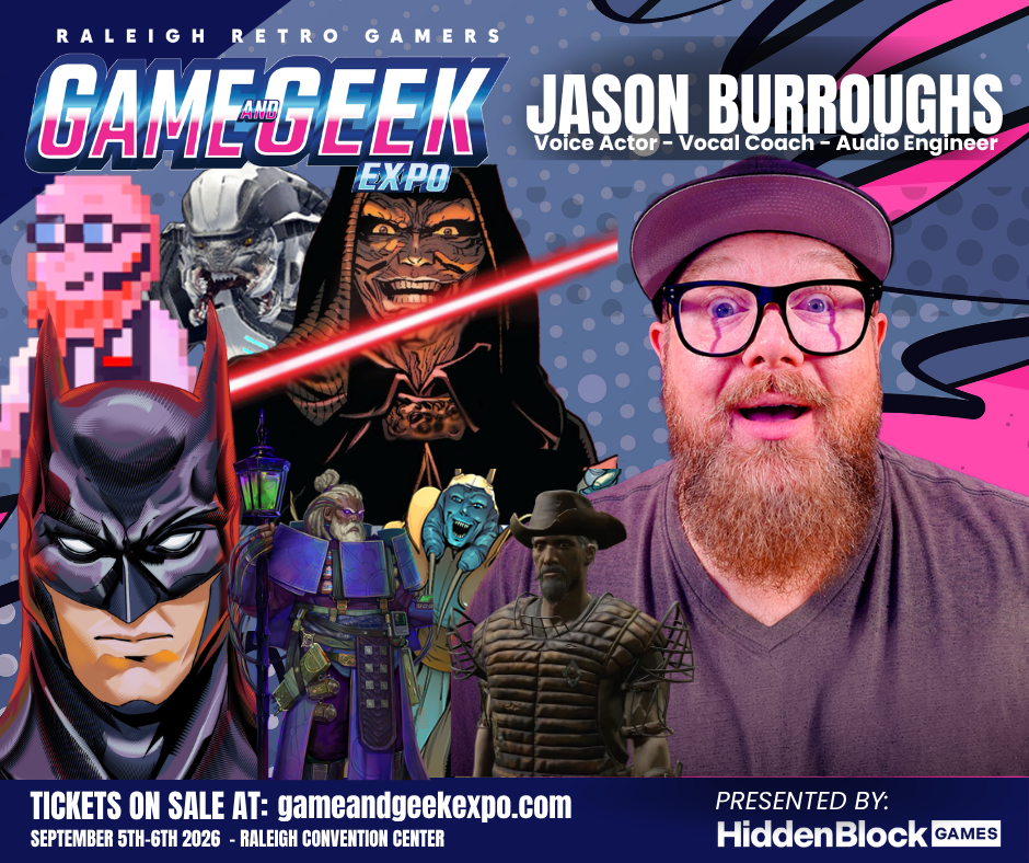 jason burroughs voice actor, game and geek expo