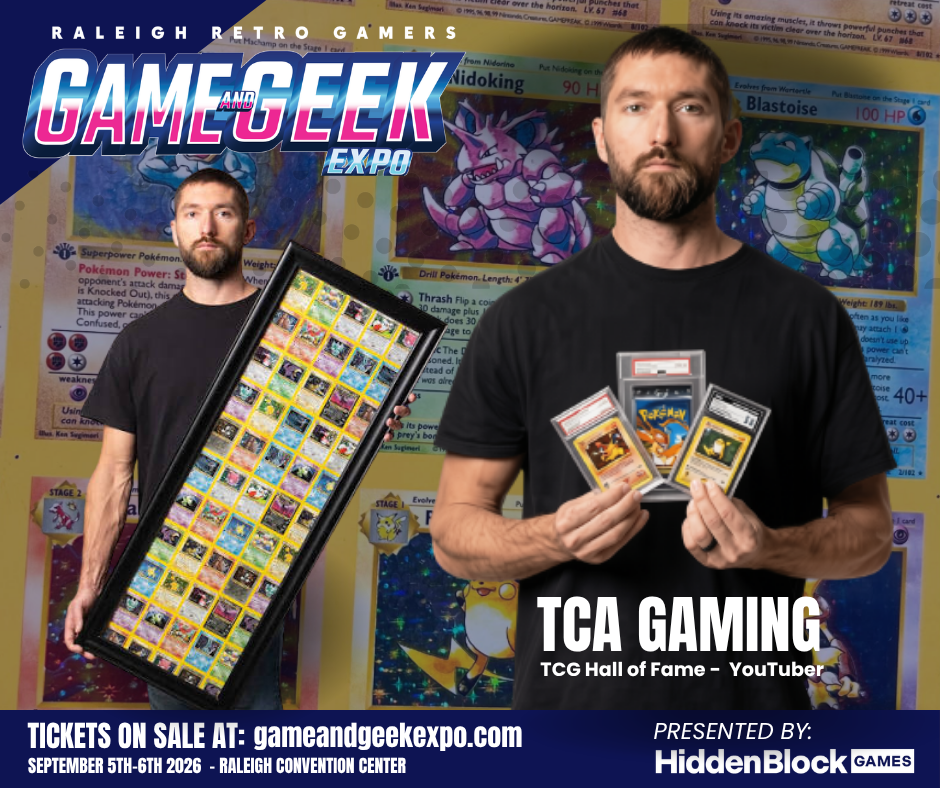 tca gaming, russell oakley, game and geek expo, pokemon collector, biggest pokemon collector, tcg hall of fame